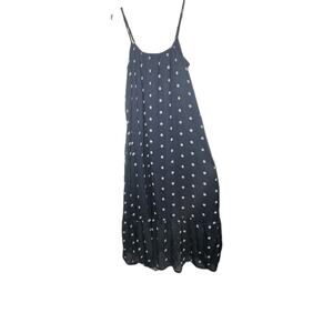 Old Navy Occasion M Chiffon Maxi Dress Polka-Dot Lined Boho Sleeveless Casual